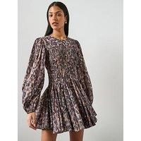 Allsaints Chia Dress - Prowl Golden Brown