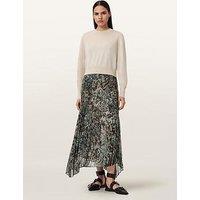 Allsaints Anni Strappy Dress With Jumper Overlayer - Canter Fawn Brown