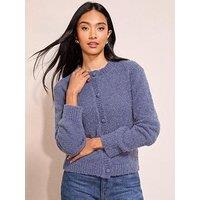 Friends Like These Boucle Textured Cardigan - Blue