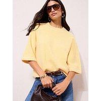 Friends Like These Stitch Detail Jumper - Yellow