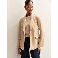 New Look Camel Single Breasted Blazer Jacket