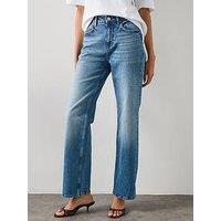Allsaints Ida Straight Jean - Mid Indigo