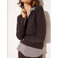 Friends Like These 2 In1 Jersey Jumper - Brown