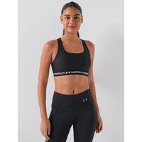 Under Armour Womens Training Crossback Mid Support Sports Bra - Black
