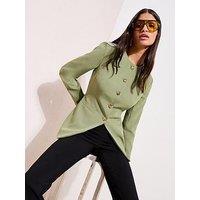 Friends Like These Collarless Blazer - Green