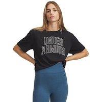 Under Armour Womens Rival Knit Short Sleeve T-Shirt - Black