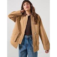 Only Faux Suede Jacket - Brown