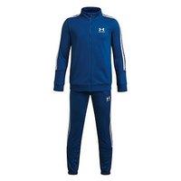Under Armour Junior Boys Training Icon Knit Tracksuit - Blue