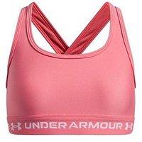 Under Armour Junior Girls Training Crossback Mid Bra - Pink