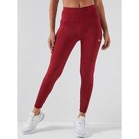 Under Armour Womens Training Motion Ankle Legging - Buergundy