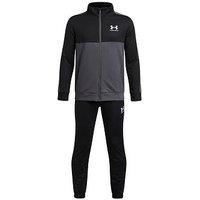 Under Armour Junior Boys Training Rival Knit Tracksuit - Black