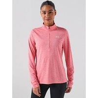 Under Armour Womens Training Tech 1/2 Zip - Pink
