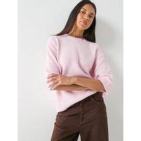 Jdy Jdysonja Short Sleeve Knitted Jumper - Pink
