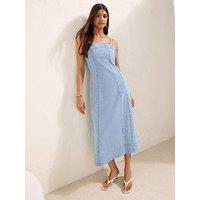 Friends Like These Bandeau Seamed Midi - Blue