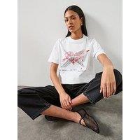 Allsaints Heartache Lisa Crew Neck T-Shirt - White