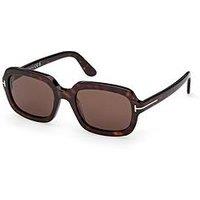 Tom Ford Lana-02 Rectangular Sunglasses - Dark Havana