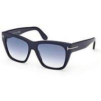 Tom Ford Flynn-02 Butterfly Sunglasses - Shiny Blue