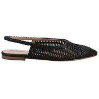 Hush Puppies Dalia Woven Slingback-Black