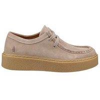 Hush Puppies Bridie Suede Mocc Toe-Taupe Suede