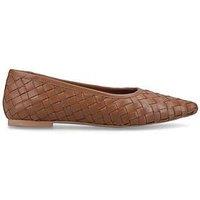 Hush Puppies Darla Woven Ballerina-Tan