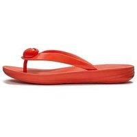 Fitflop Iqushion Glossy-Button Flip-Flops
