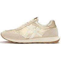 Fitflop Retro-Q Ff Metallic-Fabric/Suede Sneakers