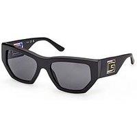 Guess Geometric Sunglasses - Shiny Black