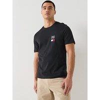 Tommy Hilfiger Short Sleeve Crew Neck Logo T-Shirt - Black