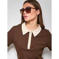 Guess Square Sunglasses - Dark Havana