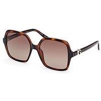 Guess Sqaure Sunglasses - Dark Havana
