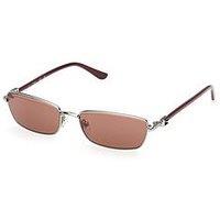 Guess Rectangular Sunglasses - Shiny Gunmetal