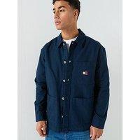 Tommy Jeans Essential Badge Overshirt - Navy