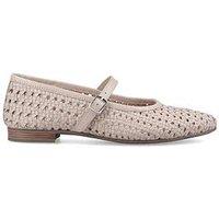 Hush Puppies Delaney Woven Mary Jane-Cream