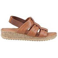 Hush Puppies Eden Wide Fit Sandal-Tan