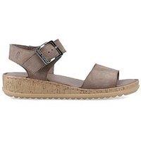 Hush Puppies Ellie Sandal-Fossil Nubuck