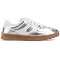Hush Puppies Maura Sneaker-Silver Leather