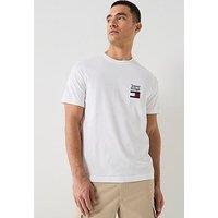 Tommy Hilfiger Short Sleeve Crew Neck Logo T-Shirt - White