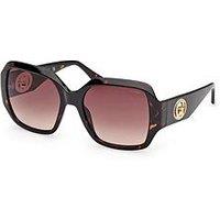 Guess Square Sunglasses - Dark Havana