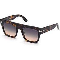 Tom Ford Renee Square Sunglasses - Dark Havana
