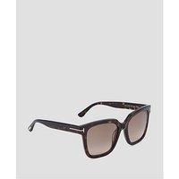 Tom Ford Selby Square Sunglasses - Dark Havana