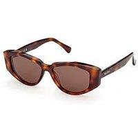 Max Mara Lee 4 Round Sunglasses - Dark Havana