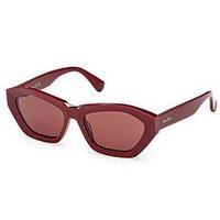 Max Mara Kate Geometric Sunglasses - Shiny Bordeaux