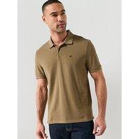 Calvin Klein Jeans Short Sleeve Classic Pique Polo Shirt - Brown