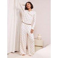 Friends Like These Bow Pointelle Pj Set - Multi
