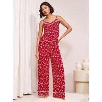 Friends Like These Xoxo Cami Pyjama Set - Red