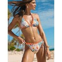 Friends Like These Rick Rack Trim Postcard Bikini Set