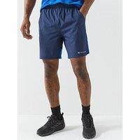 Monterrain Mens Divide Woven Running Short - Blue
