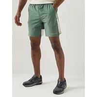 Monterrain Mens Divide Woven Running Short - Green