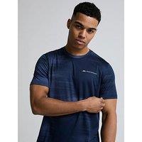 Monterrain Mens Stability Jacquard T-Shirt - Blue