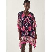 Monsoon Abbie Floral Cover Up - Blue